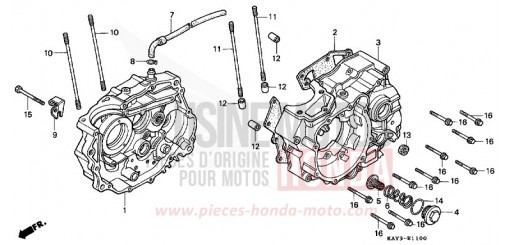 CARTER MOTEUR NX125K de 1989